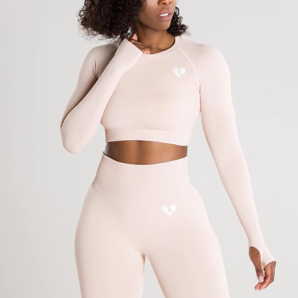 Nude Workout Crop Top